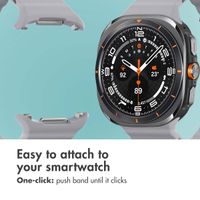 imoshion Ocean Silicone Band Samsung Galaxy Watch Ultra 2 (2026) / Ultra (2024/2025) - Brown Gray