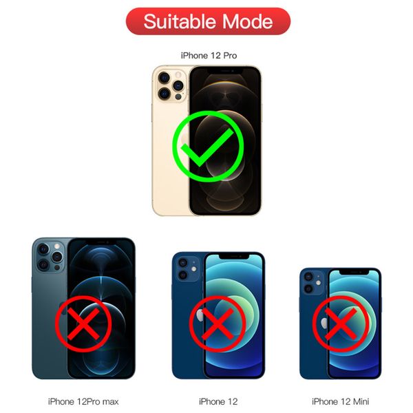 Redpepper Dot Plus Waterproof Backcover Apple iPhone 12 Pro - Zwart