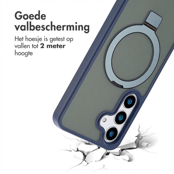 Accezz Ring Stand Backcover met MagSafe Samsung Galaxy S25 Plus - Blauw