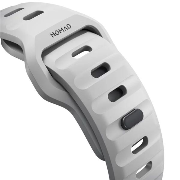 Nomad Sport band FKM Apple Watch Series 1 t/m 9 / SE (38/40/41 mm) | Series 10 / 11 (42 mm) - Lunar Gray