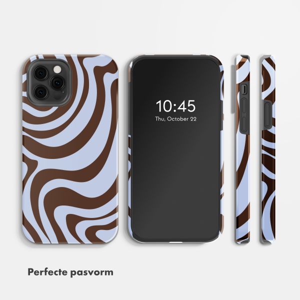 Selencia Vivid Backcover Apple iPhone 12 (Pro) - Dream Swirl Chocolate