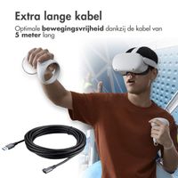 imoshion Oculus Quest 1 & 2 en Meta Quest 3 Link kabel - 5 meter - Zwart