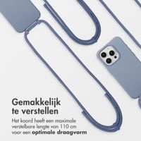 imoshion Color Backcover met afneembaar koord MagSafe Apple iPhone 15 Pro - Ash Blue
