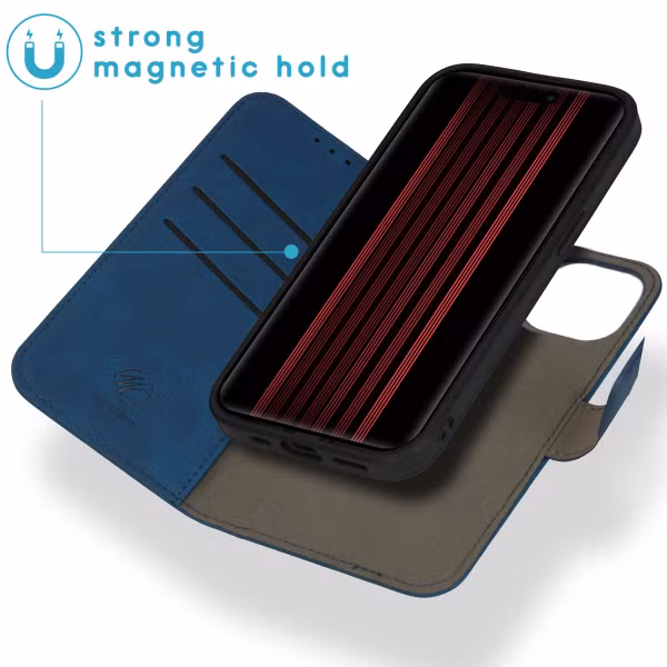 imoshion Uitneembare 2-in-1 Luxe Bookcase Apple iPhone 15 - Blauw