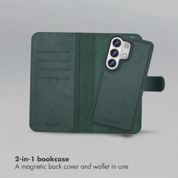 Selencia Olyn Detachable Bookcase with MagSafe Samsung Galaxy S26 Ultra - Green