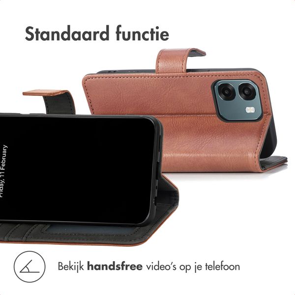imoshion Luxe Bookcase Oppo A6 (5G) - Bruin