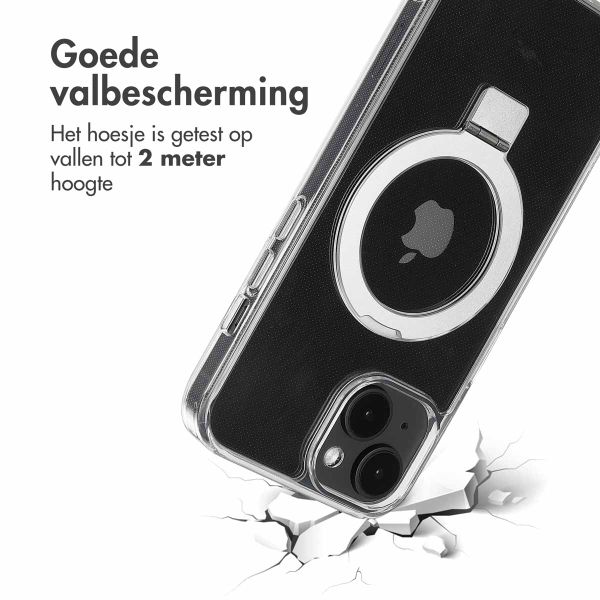 Accezz Ring Stand Backcover met MagSafe Apple iPhone 14 - Transparant