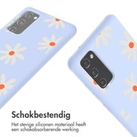 imoshion Siliconen design hoesje met koord Samsung Galaxy S20 FE - Lila Flower Distance