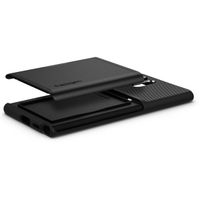 Spigen Slim Armor CS Backcover Samsung Galaxy S22 Ultra - Zwart