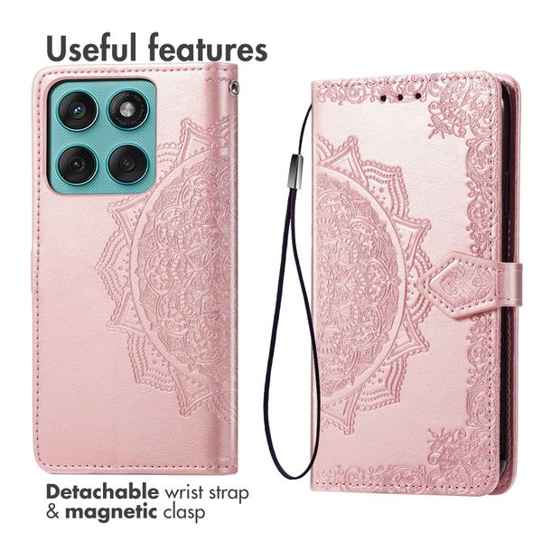 imoshion Mandala Bookcase Motorola Moto G57 Power - Rosé Goud