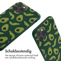 imoshion Siliconen design hoesje met koord iPhone 11 Pro - Avocado Green