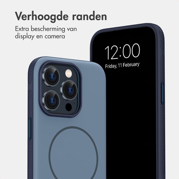 imoshion Color Backcover met Thin MagSafe Ring Apple iPhone 15 Pro - Donkerblauw