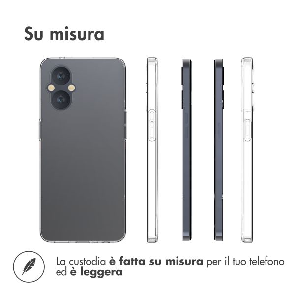 Accezz Clear Backcover Oppo Reno8 Lite - Transparant