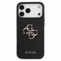 Guess Big 4G Logo Backcover Grained Apple iPhone 17 Pro - Zwart