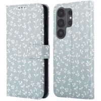 imoshion Design Bookcase Samsung Galaxy S26 Ultra - Smoke Green Flowers