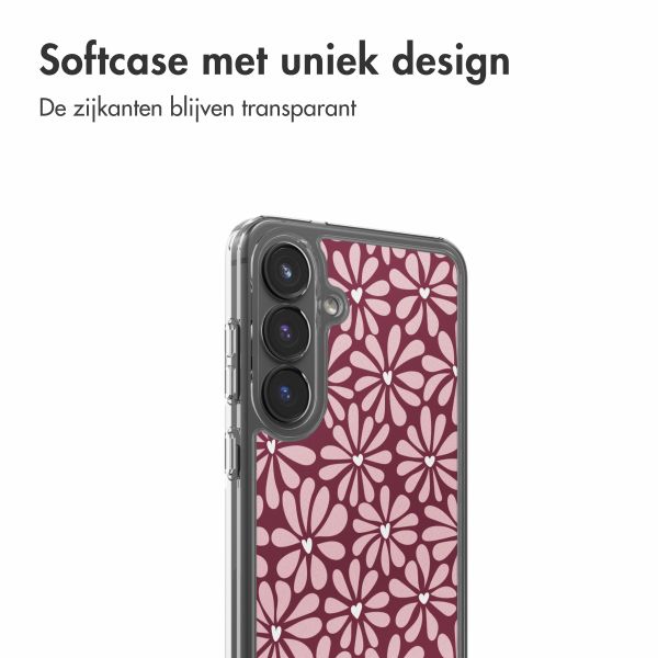 imoshion Design hoesje Samsung Galaxy S25 FE - Bloom Love Blush