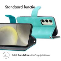 imoshion Bookcase met koord Samsung Galaxy S24 FE - Turquoise