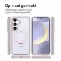 Accezz Ring Stand Backcover met MagSafe Samsung Galaxy S25 Plus - Grijs