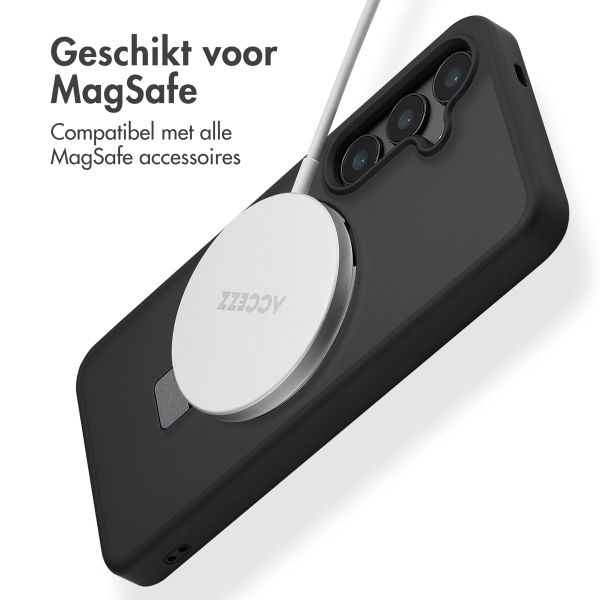 Accezz Ring Stand Backcover met MagSafe Samsung Galaxy S24 - Zwart