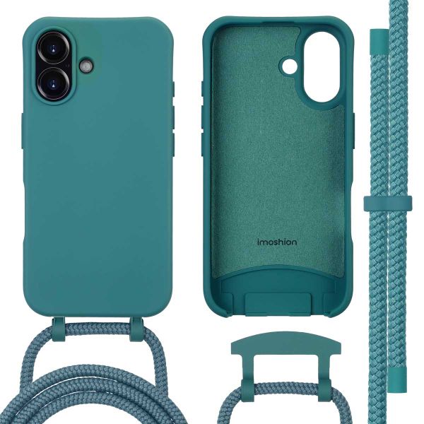 imoshion Color Backcover met afneembaar koord MagSafe iPhone 16 - Dark Green