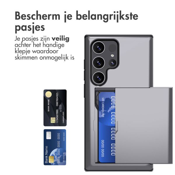 imoshion Backcover met pasjeshouder Samsung Galaxy S24 Ultra - Grijs