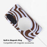Selencia Vivid Back Cover with MagSafe Samsung Galaxy S26 - Dream Swirl Chocolate