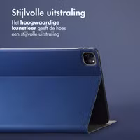 Accezz Classic Tablet Case Apple iPad Pro 12.9 (2022) / Pro 12.9 (2021) / Pro 12.9 (2020) - Donkerblauw