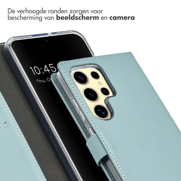 Selencia Echt Leren Bookcase Samsung Galaxy A16 - Air Blue