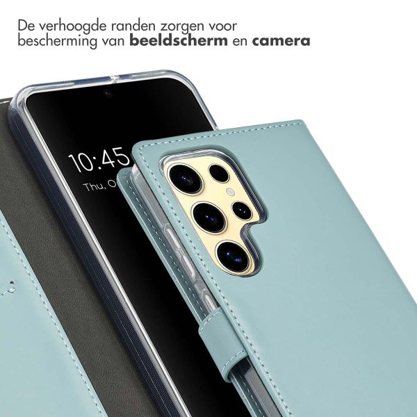 Selencia Echt Lederen Bookcase Samsung Galaxy A16 5G - Air Blue