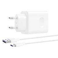 Huawei Originele power adapter - Oplader met USB-C kabel - USB aansluiting - 22,5 W - Wit