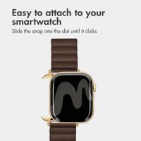 imoshion Magnetic Faux Leather Band Apple Watch | 44/45/46/49 mm - Brown