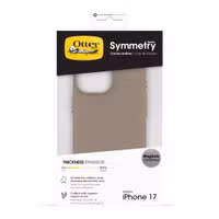 OtterBox Symmetry Cactus leren Backcover met MagSafe Apple iPhone 17 - Light Grey