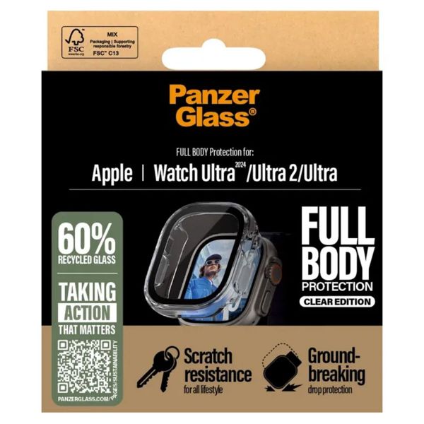 PanzerGlass Full Body Case Apple Watch Ultra / Ultra 2 / Ultra 3 - 49 mm - Transparent