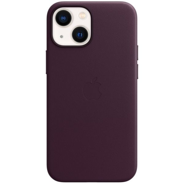 Apple Leather Backcover MagSafe Apple iPhone 13 Mini - Dark Cherry