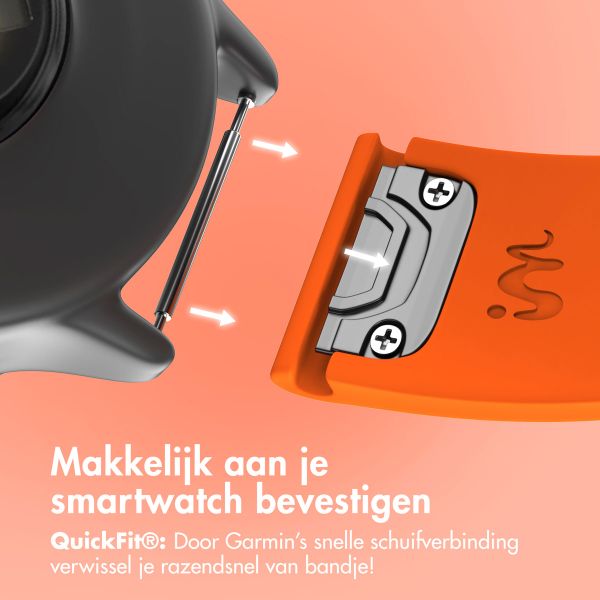 imoshion QuickFit® Siliconen bandje Garmin Watch | 22 mm aansluiting - Oranje