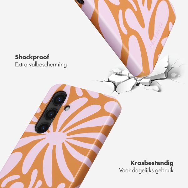 Selencia Vivid Tough Backcover Samsung Galaxy S24 Plus - Modern Bloom Pink