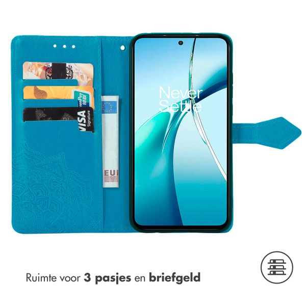 imoshion Mandala Bookcase OnePlus 13R - Turquoise