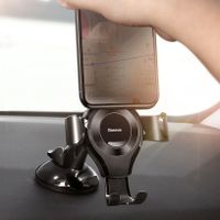 Baseus Osculum Type Gravity Car Mount - Telefoonhouder auto - Dashboard - Zwart