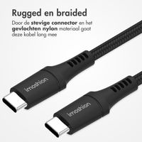 imoshion USB-C naar USB-C kabel - 100 Watt - 2 meter - Zwart