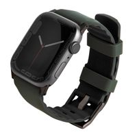 Uniq Linus AiroSoft™ Siliconen bandje Apple Watch Series 1 t/m 10 / SE / Ultra (2) (44/45/46/49 mm) - Moss Green