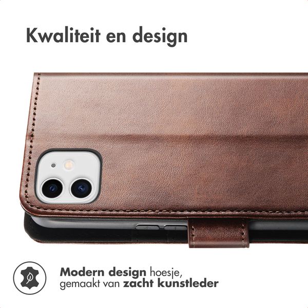 imoshion Luxe Bookcase Apple iPhone 11 - Donkerbruin