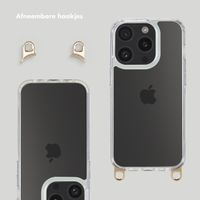 Selencia Backcover met afneembare haakjes Apple iPhone 15 Pro - Transparant