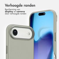 Accezz MagSafe Leather Backcover Apple iPhone Air - Light Grey