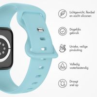 imoshion Siliconen⁺ bandje Apple Watch Series 1 t/m 9 / SE (38/40/41 mm) | Series 10 (42 mm) - Sapphire Blue - Maat S/M