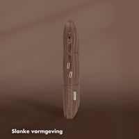 Selencia Puffy Laptop hoes 15-16 inch - Laptopsleeve - Mocha Brown