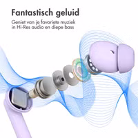 imoshion Aura Pro Draadloze In-ear Oordopjes - Active Noise Cancelling (ANC) - Lavender Lilac