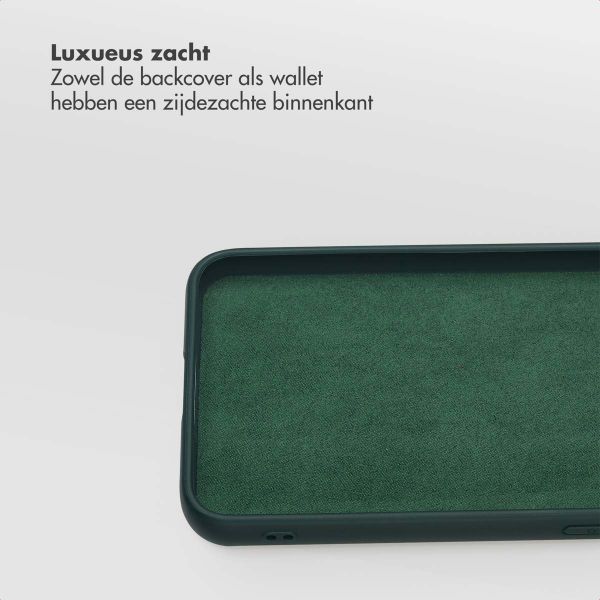 Selencia Olyn Uitneembare Bookcase met MagSafe Samsung Galaxy S24 / S25 - Groen