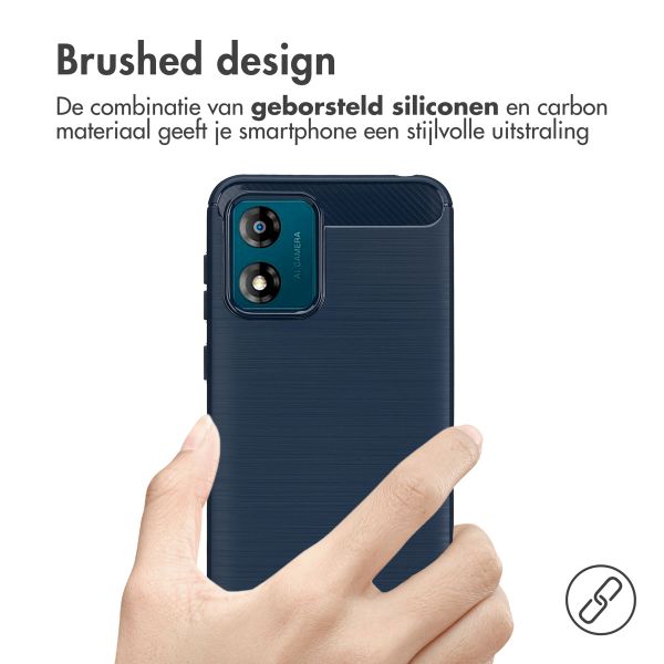 imoshion Brushed Backcover Motorola Moto E13 - Donkerblauw