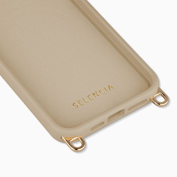 Selencia Rivièra MagSafe Backcover met afneembare haakjes Apple iPhone 14 Pro - Milky Latte