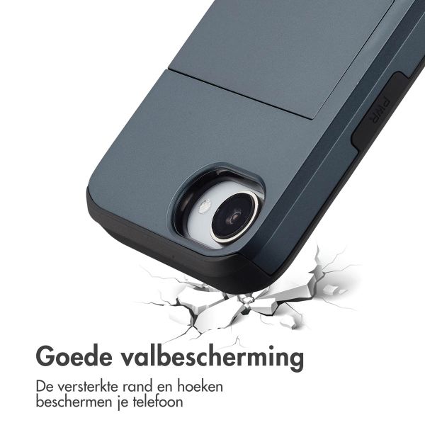 imoshion Backcover met pasjeshouder iPhone 16e - Donkerblauw